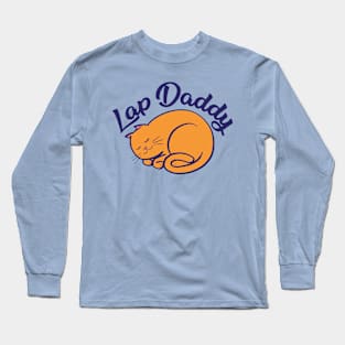 Lap Daddy (orange cat) Long Sleeve T-Shirt